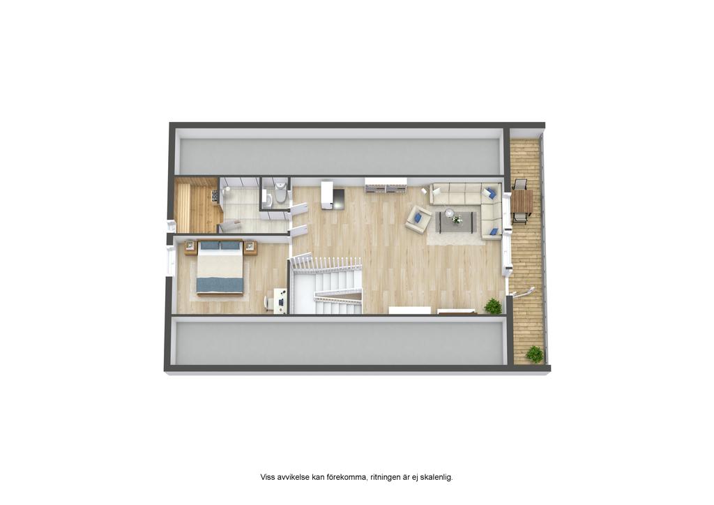 Planlösning övre plan