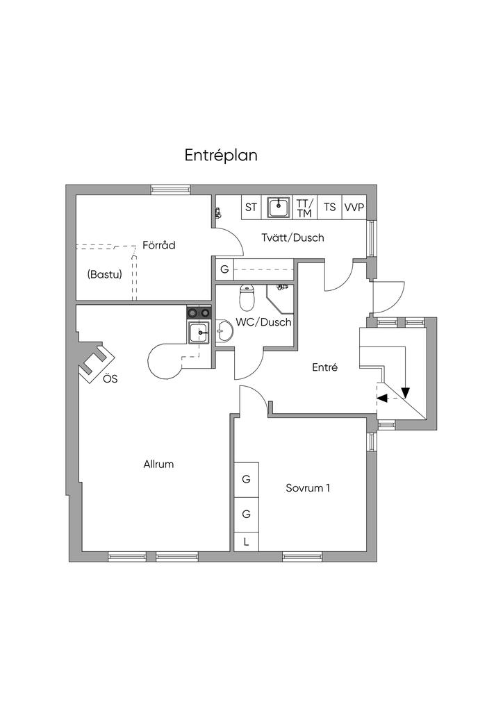 Planlösning entréplan