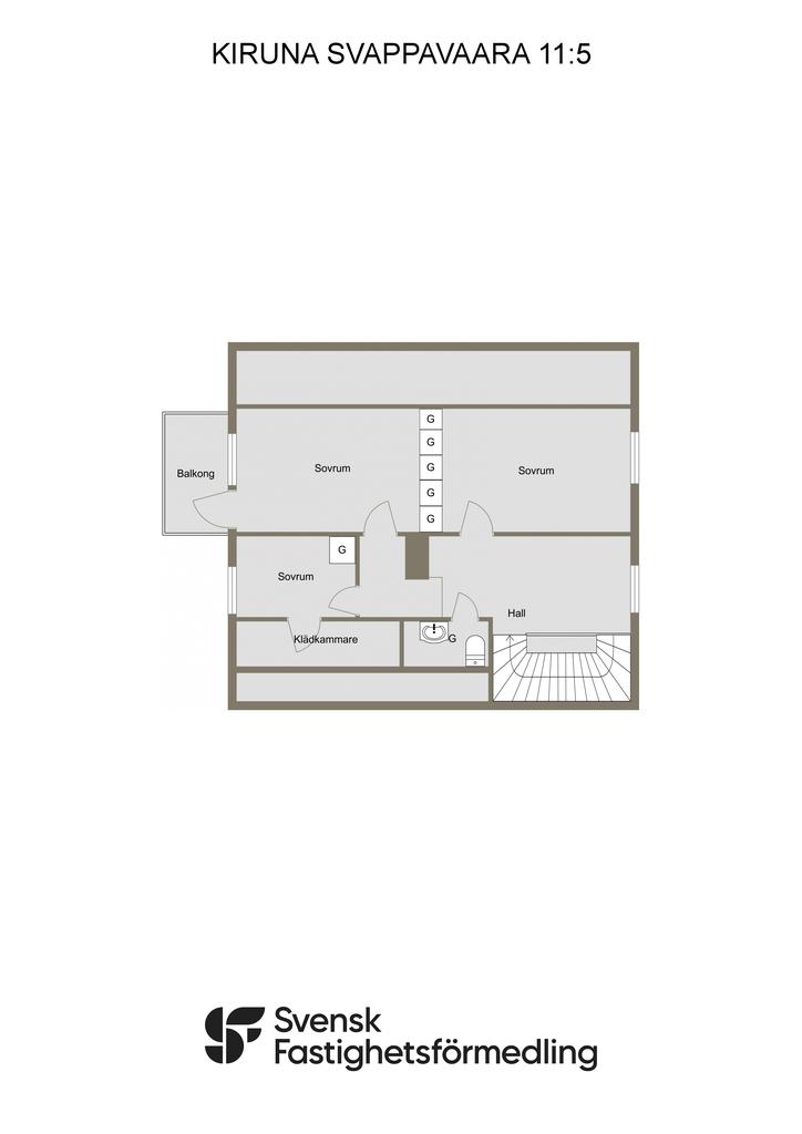 Planritning övre plan