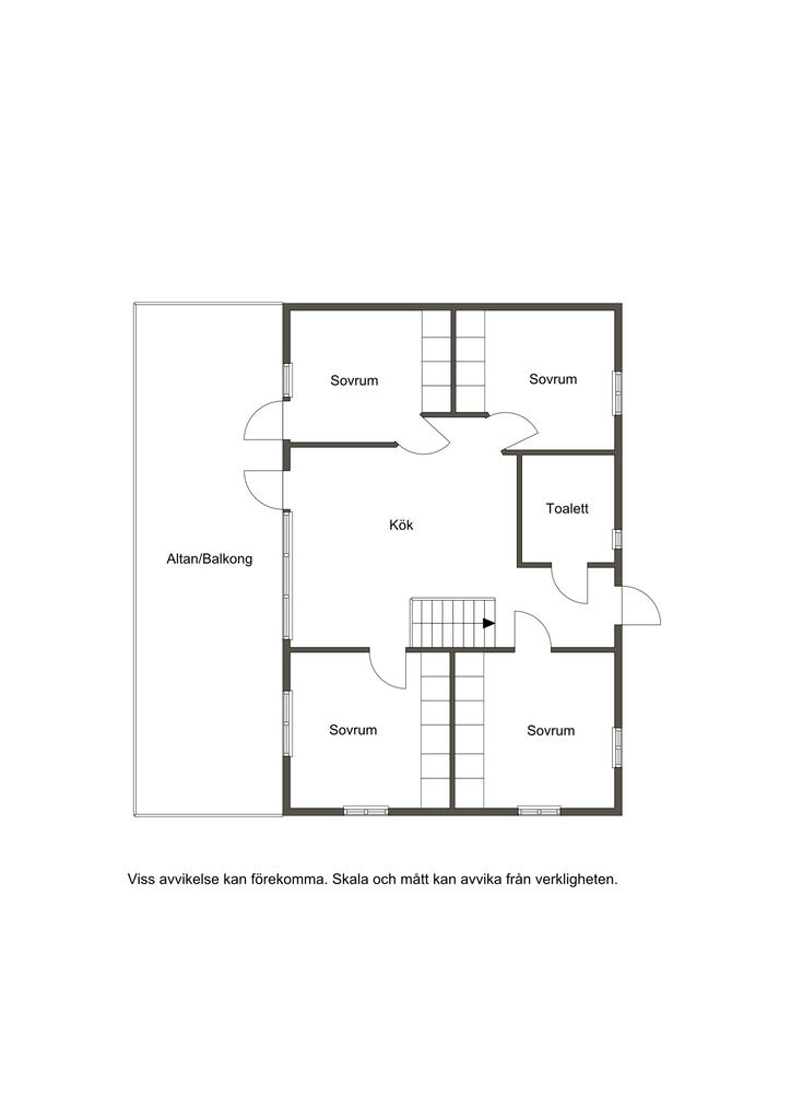 Planlösning övre plan