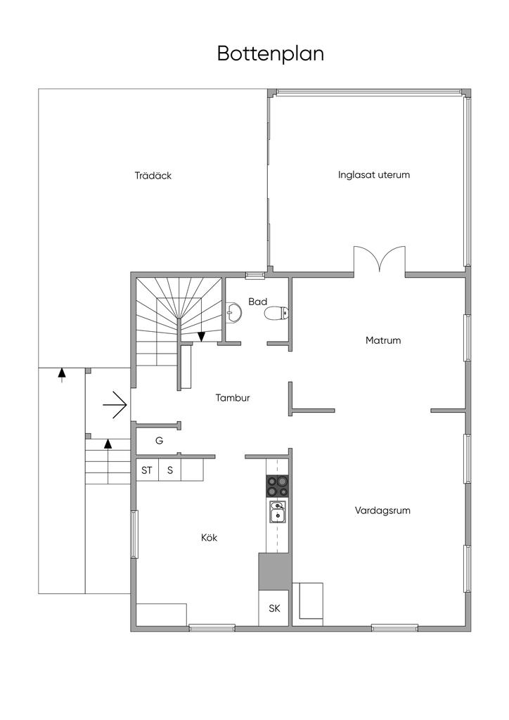 Planlösning entréplan