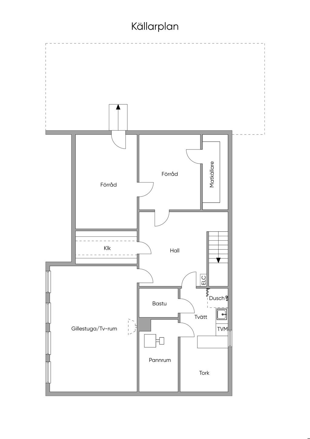 Planlösning källarplan