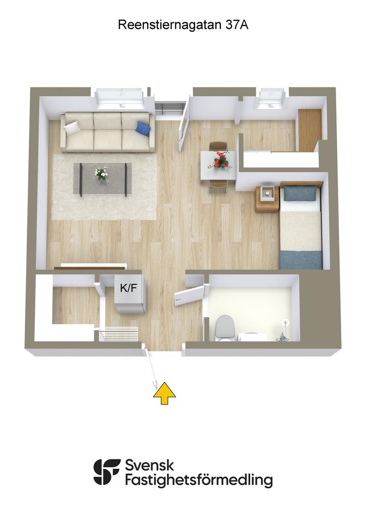 Möblerad planlösning