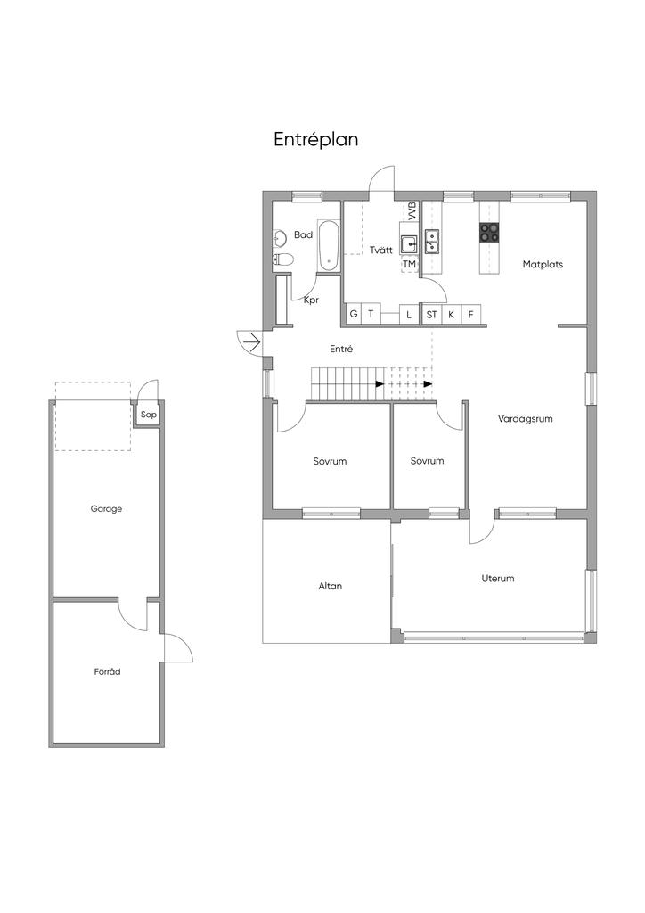 Planlösning entréplan
