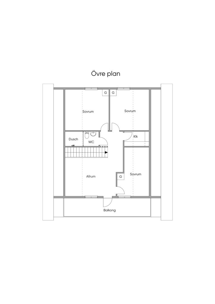 Planlösning övre plan