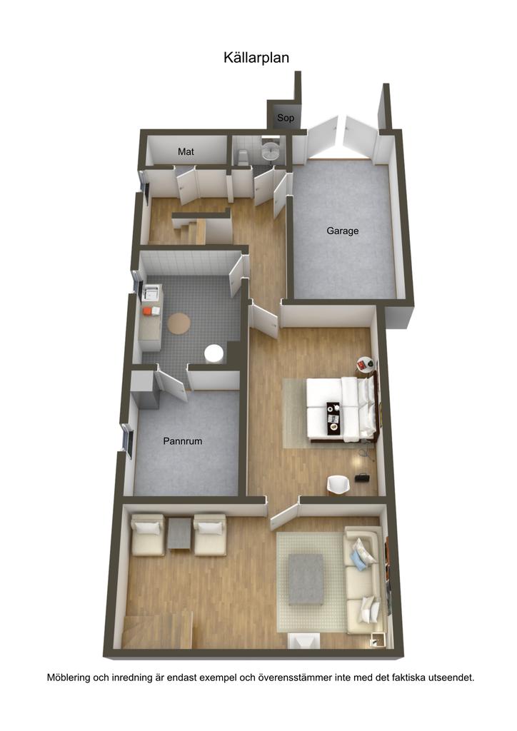 Källarplan 3D