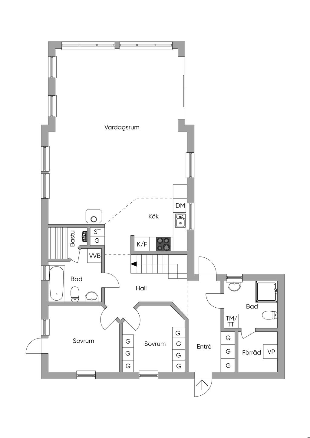 Planlösning Entréplan 2D