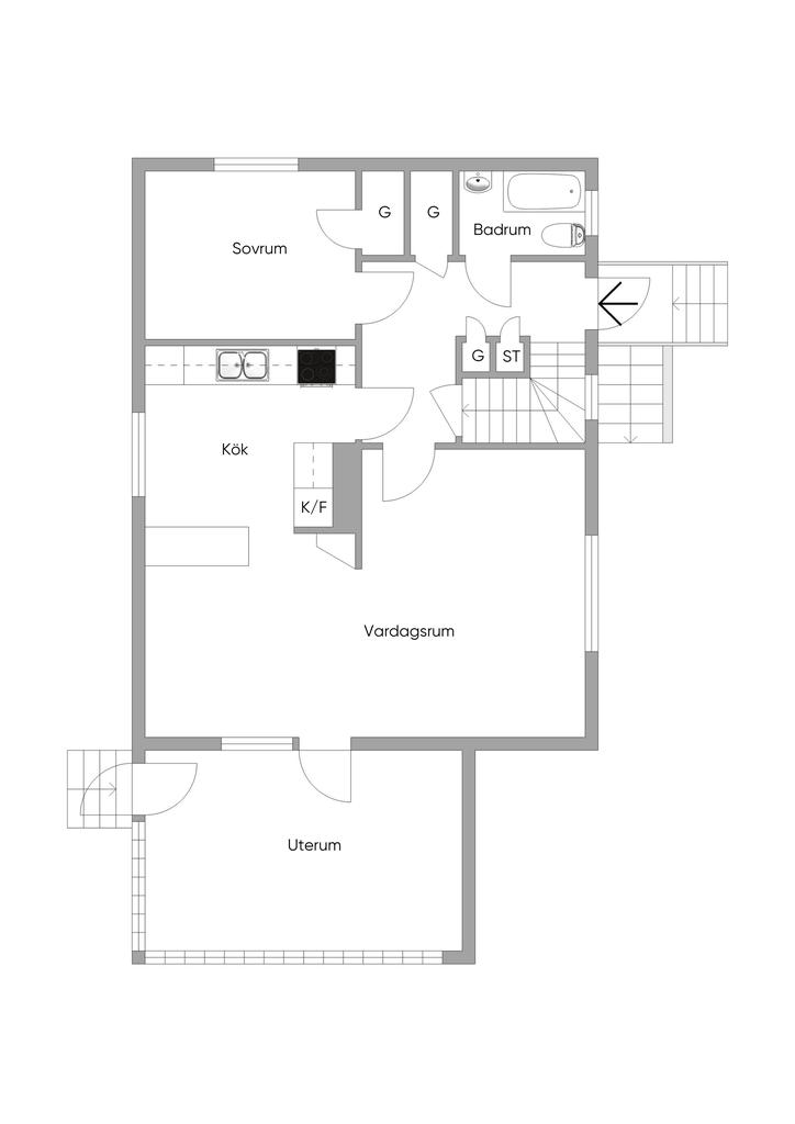 Planlösning entréplan