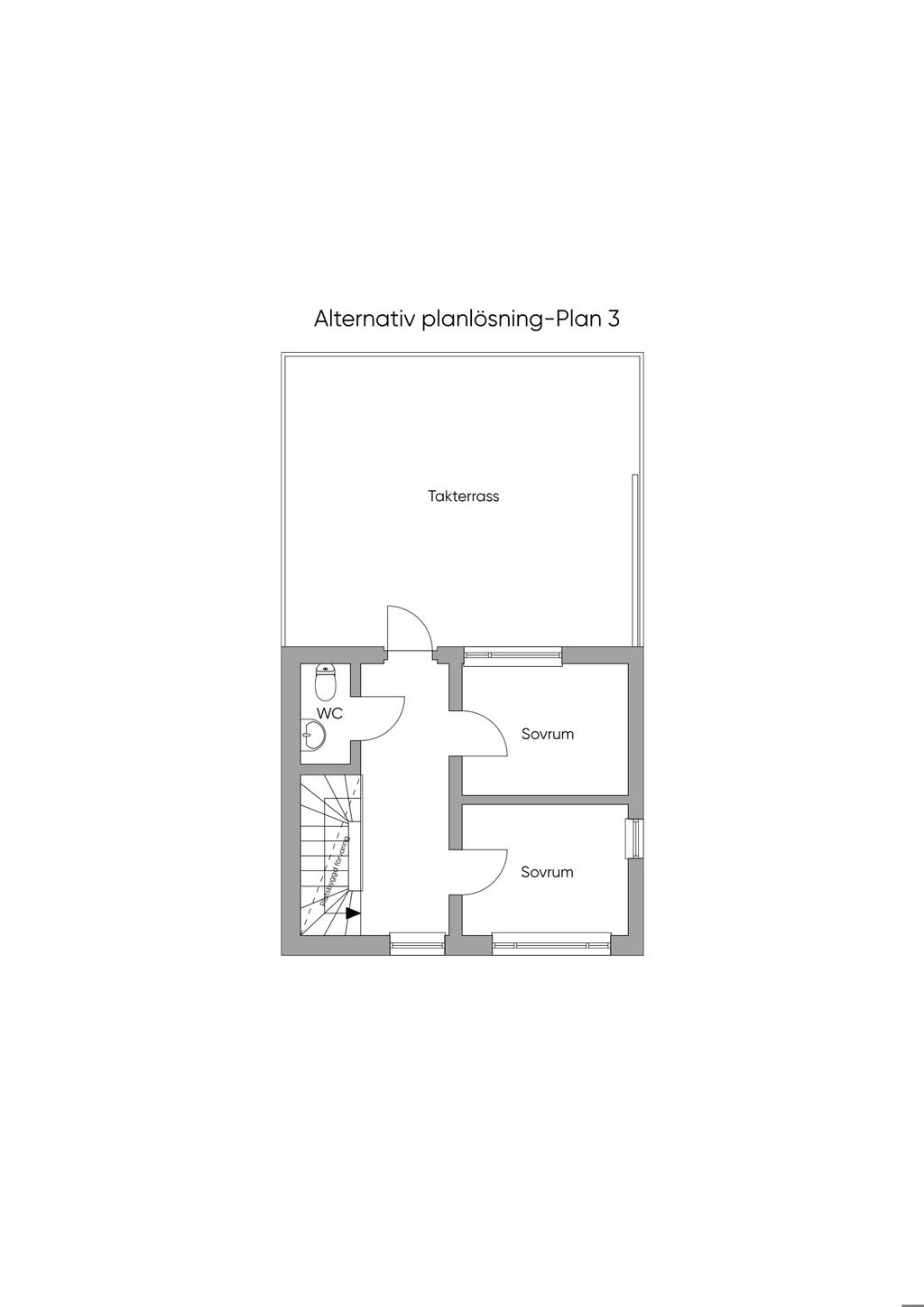 Alternativ planlösning Plan 3