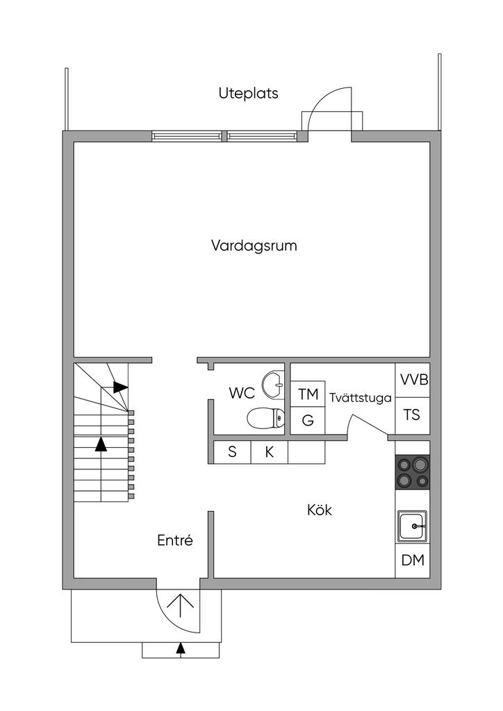 Planlösning entréplan