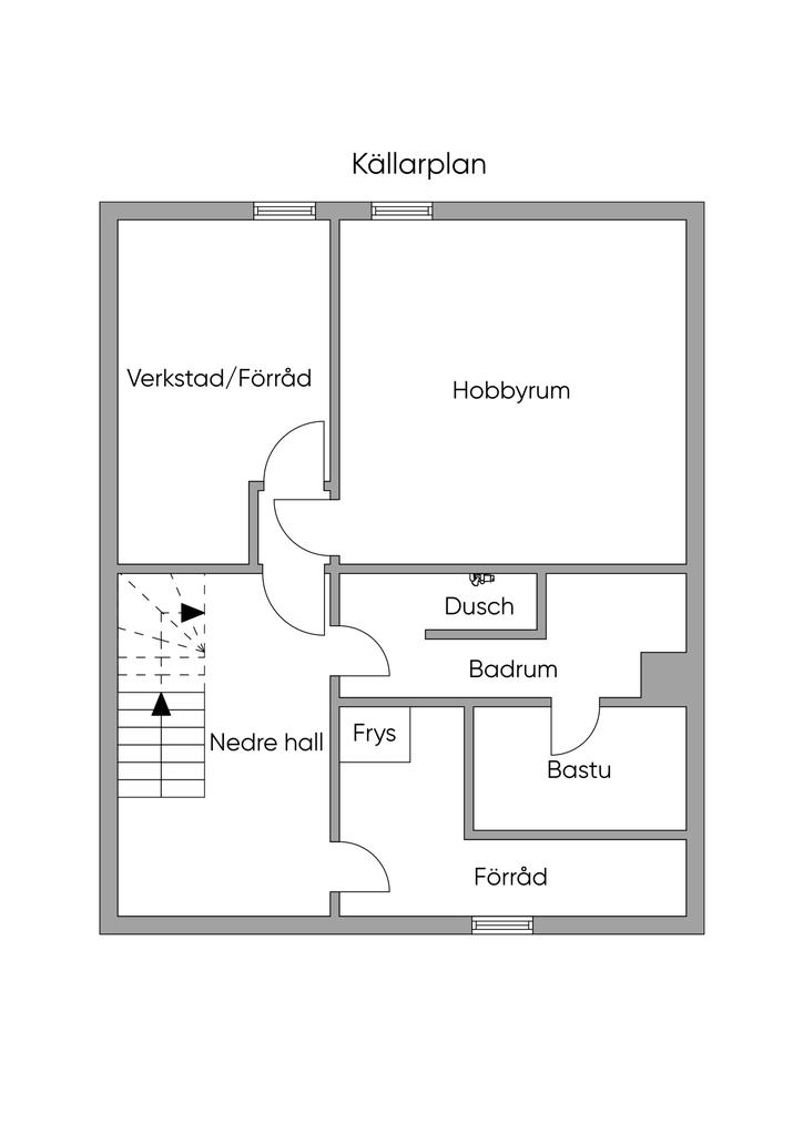 Planlösning övre plan