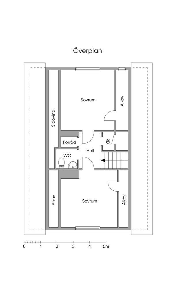 Planritning övre plan