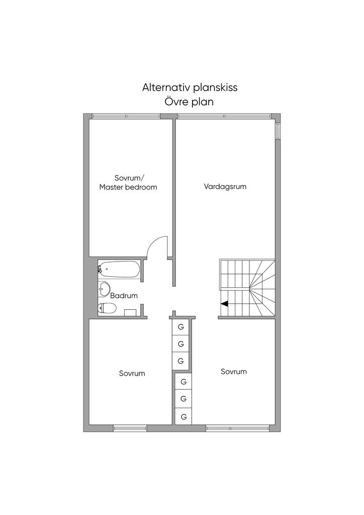 Alternativ Planskiss, Övre Plan 2D