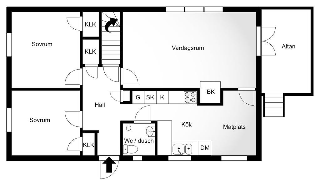 Planritning entréplan