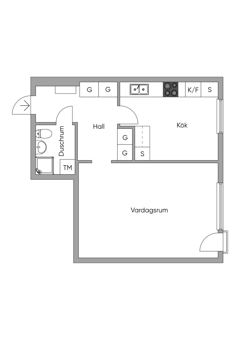 Planlösning 2D