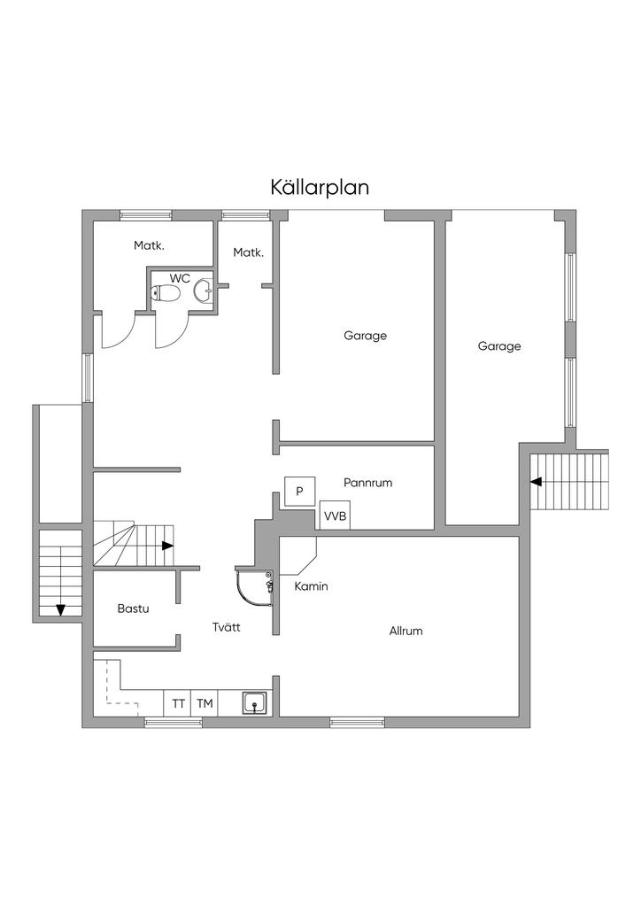 Planlösning källarplan