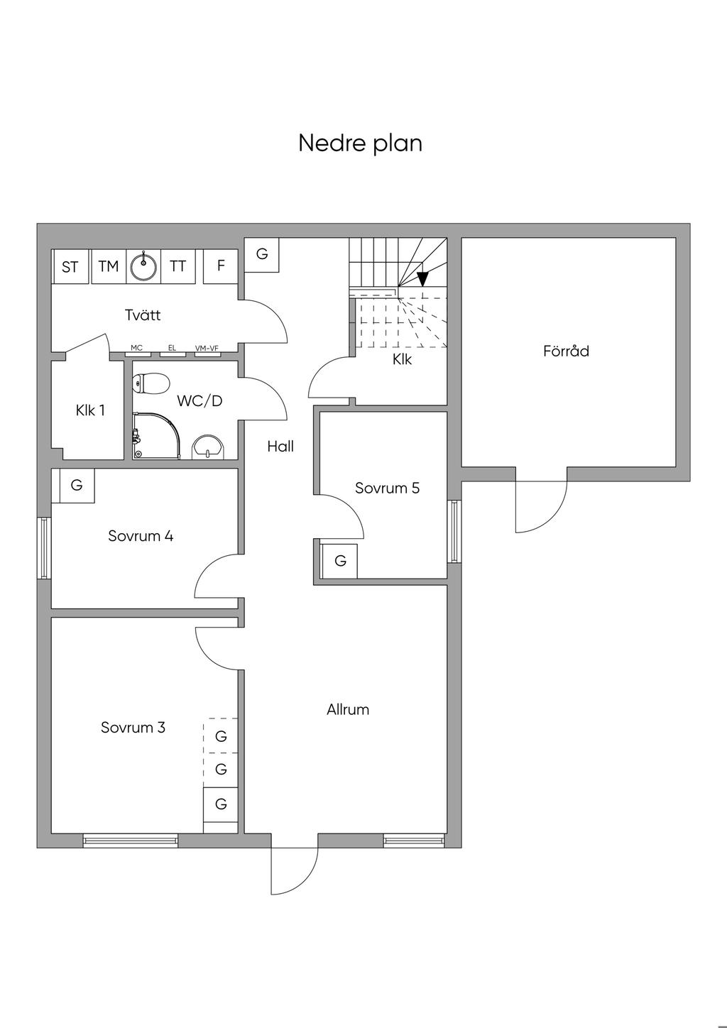 Planritning Entréplan