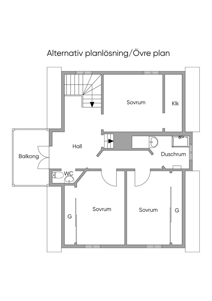 Alternativ planskiss, Övre Plan 2D