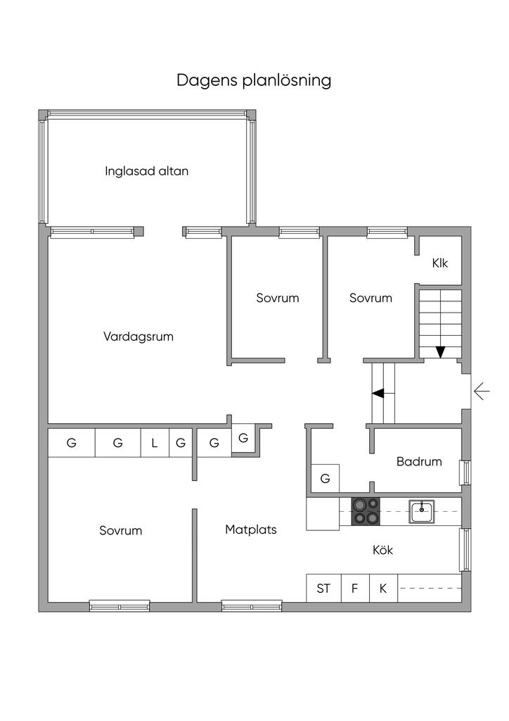 Planlösning entréplan