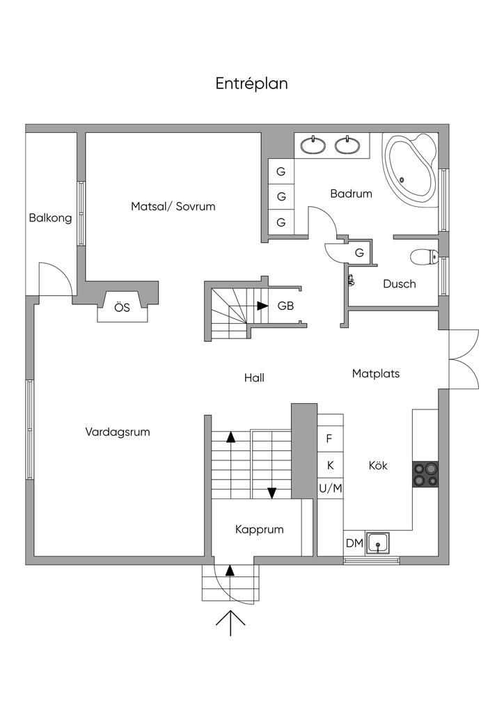 Planskiss Entréplan 2D