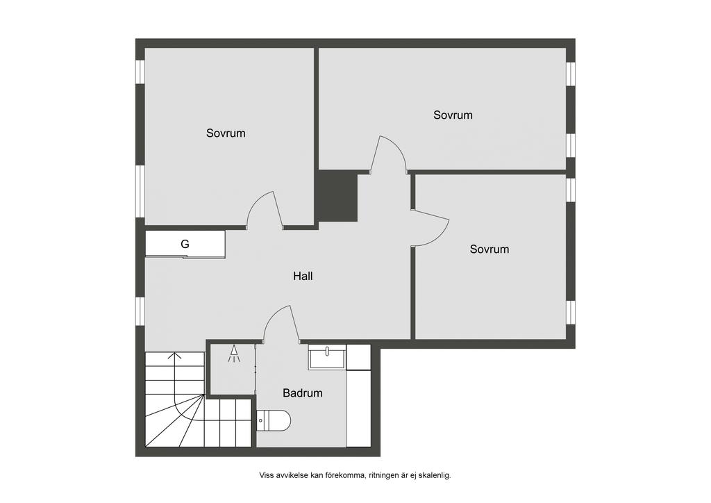 Planlösning övre plan