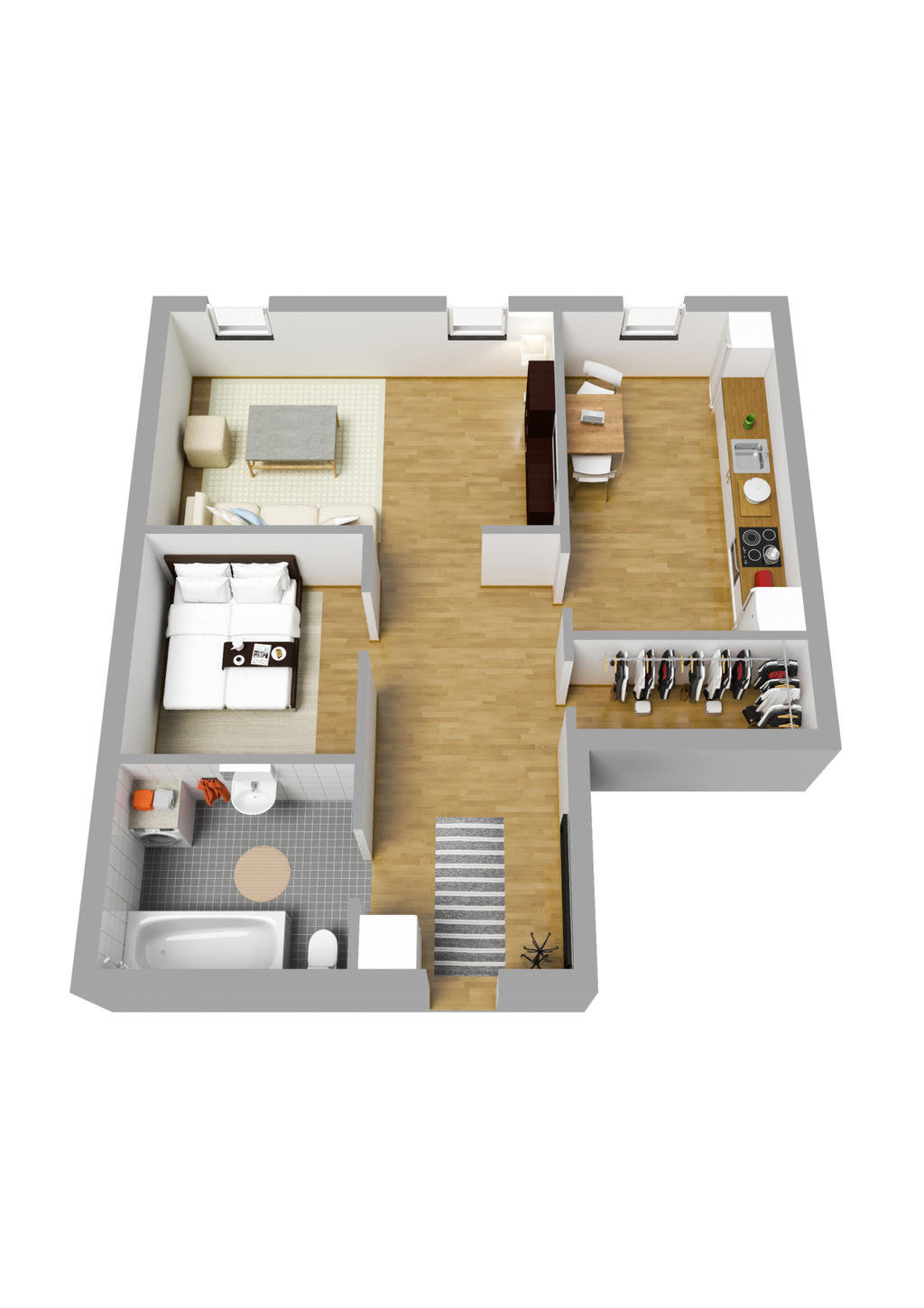 Planlösning 3D