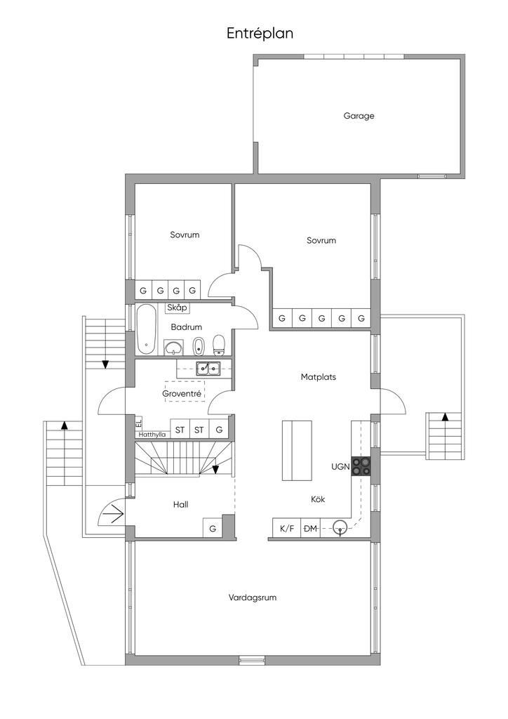 Planlösning entréplan