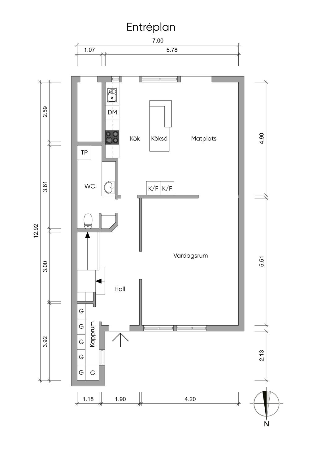 Planskiss, Entréplan 2 D