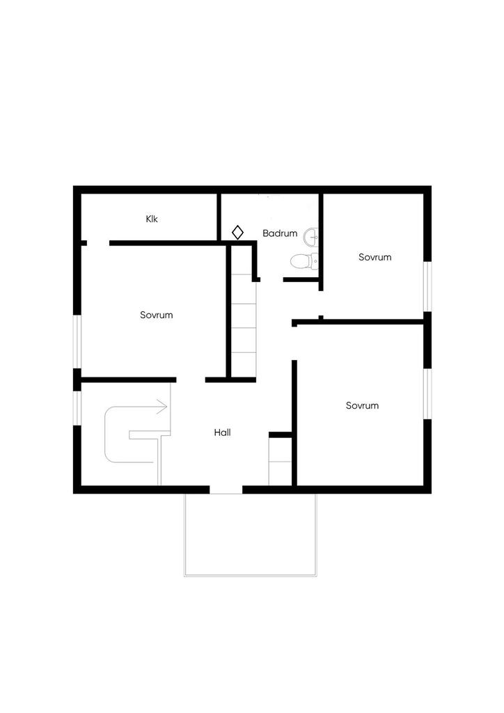 Övre plan bostadshus