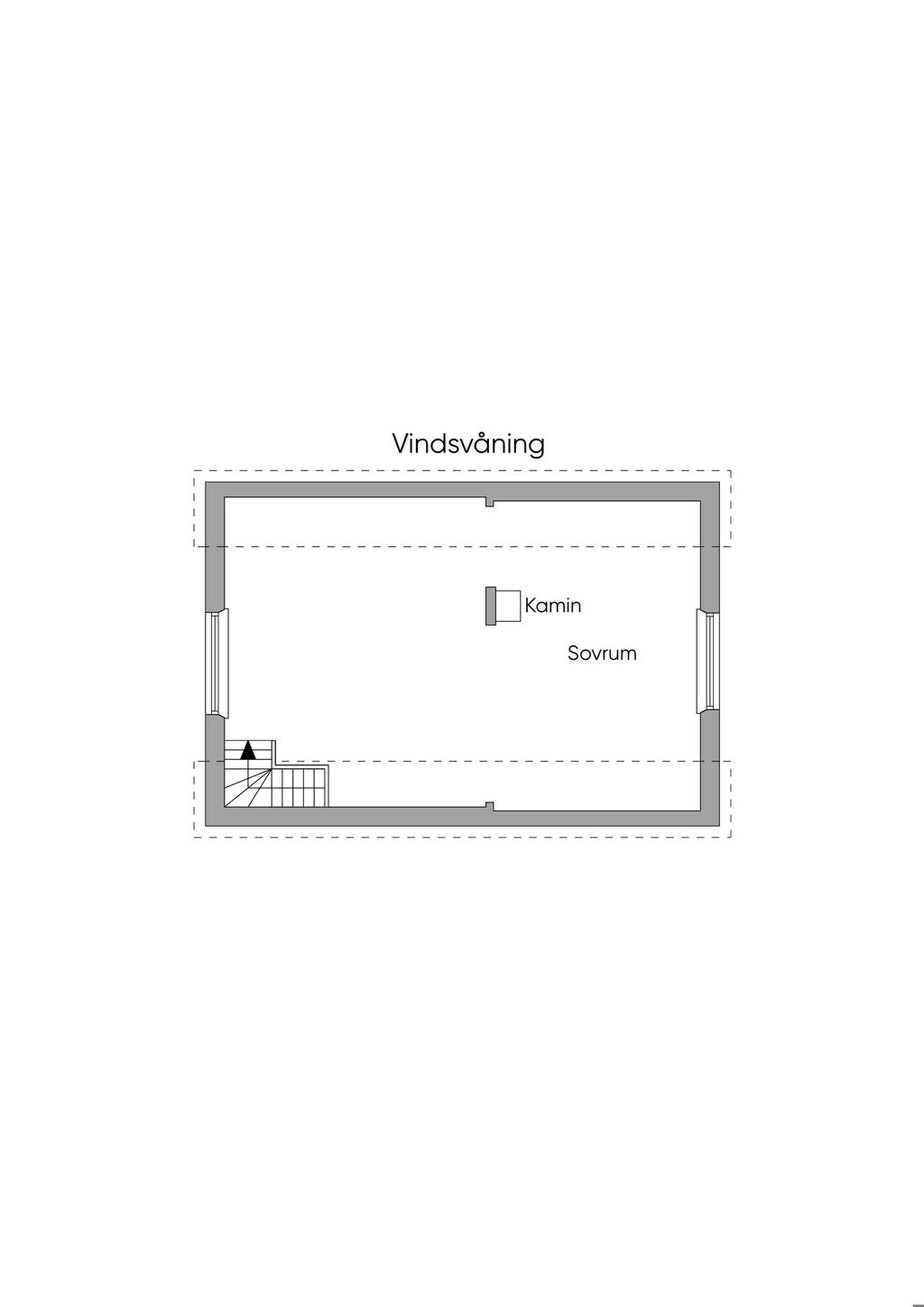 Planritning - Vindsvåning