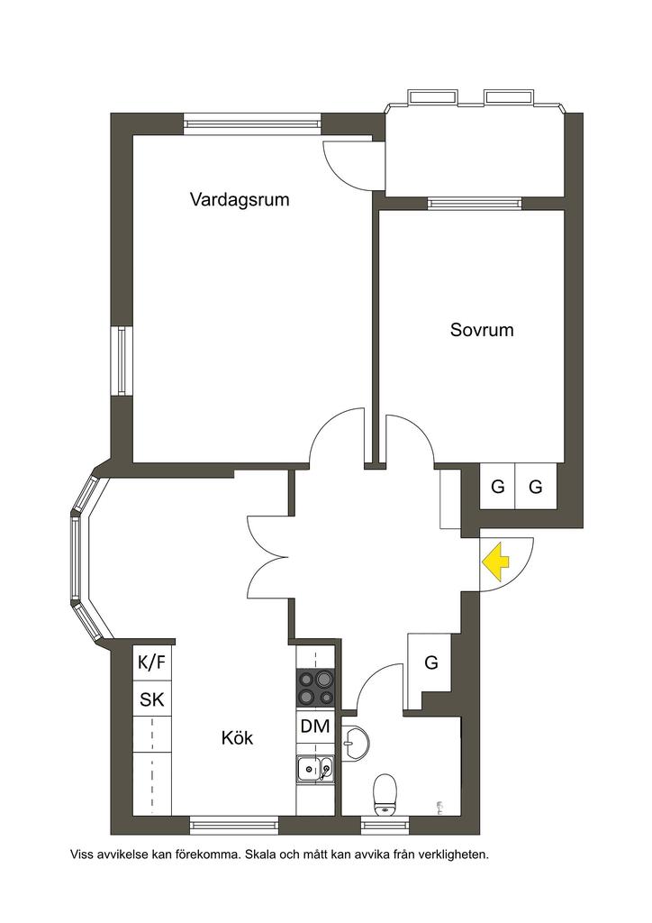 Nuvarande planllösning