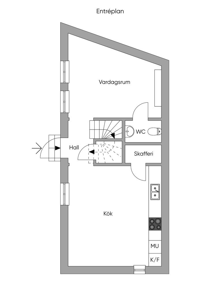 Planlösning entréplan