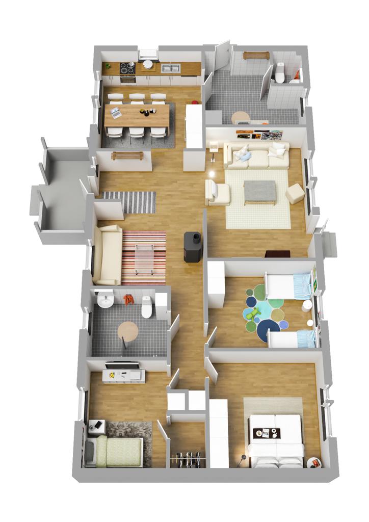 Planlösning 3D