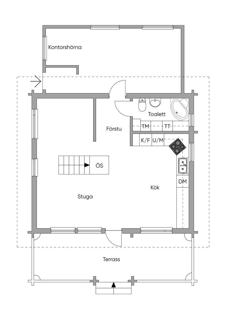 Planritning entréplan