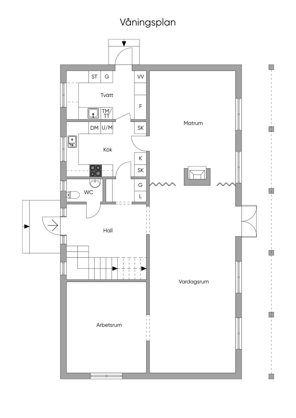 Planlösning entréplan