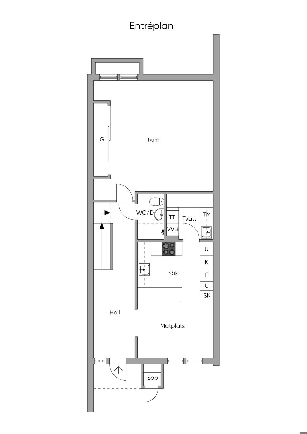Planlösning entréplan
