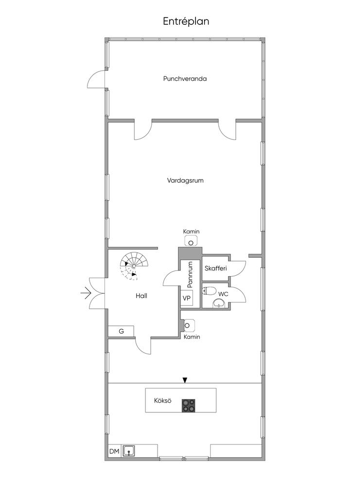 Planlösning entréplan