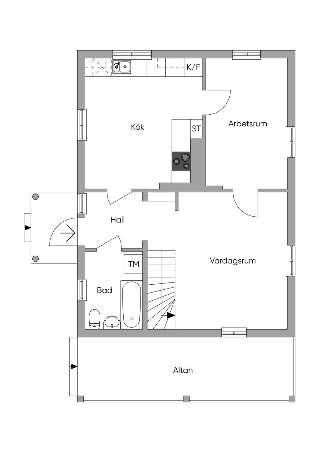 Planlösning entréplan