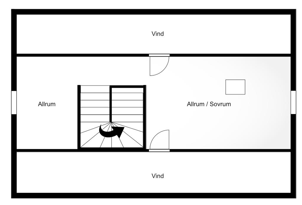 Planritning övre plan