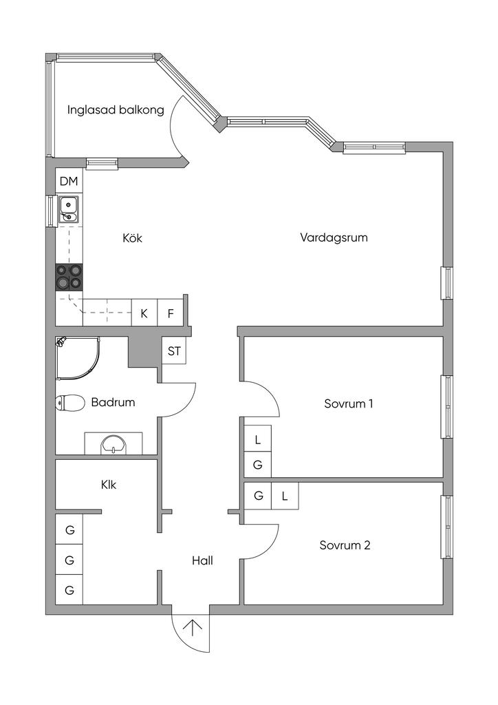Planlösning 2D