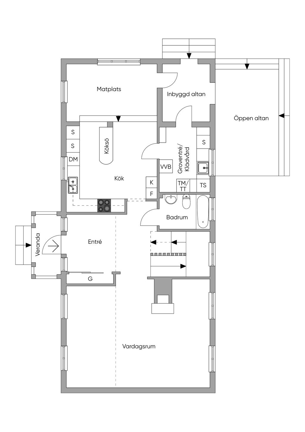 Entréplan Bostadshuset