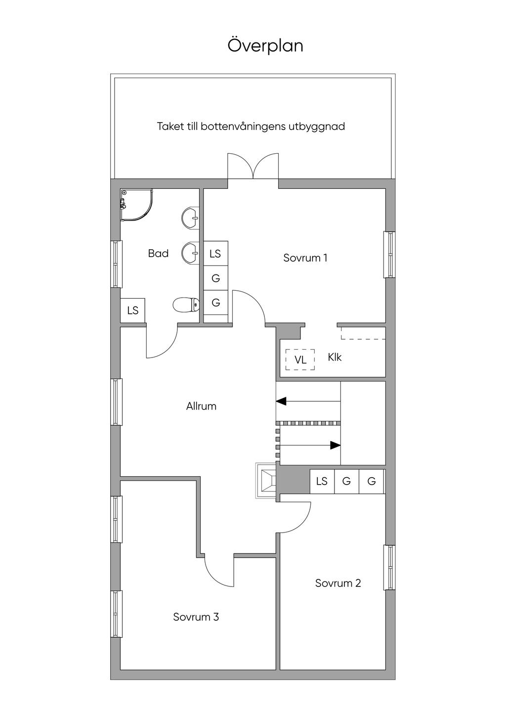 Övre plan Bostadshuset