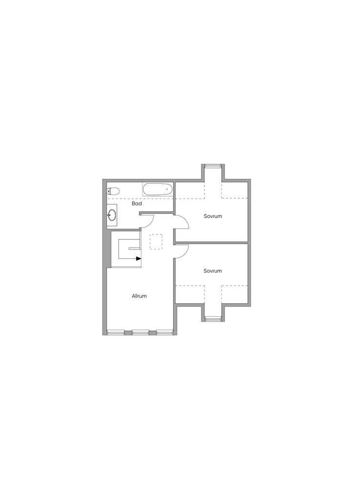 Planritning Övre plan