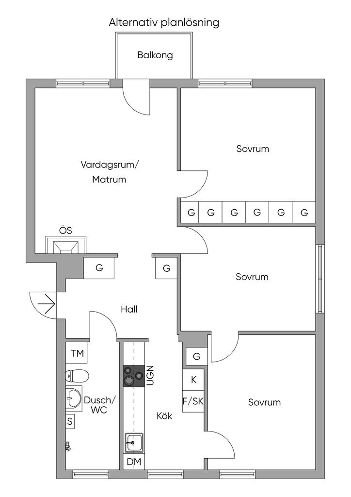 Alternativ Planskiss 2D