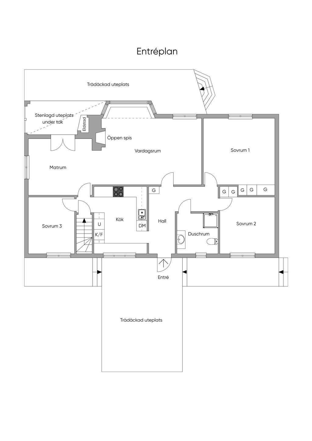 Planritning entréplan
