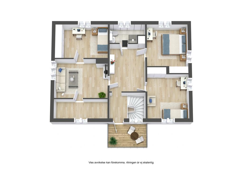 Planlösning övre plan