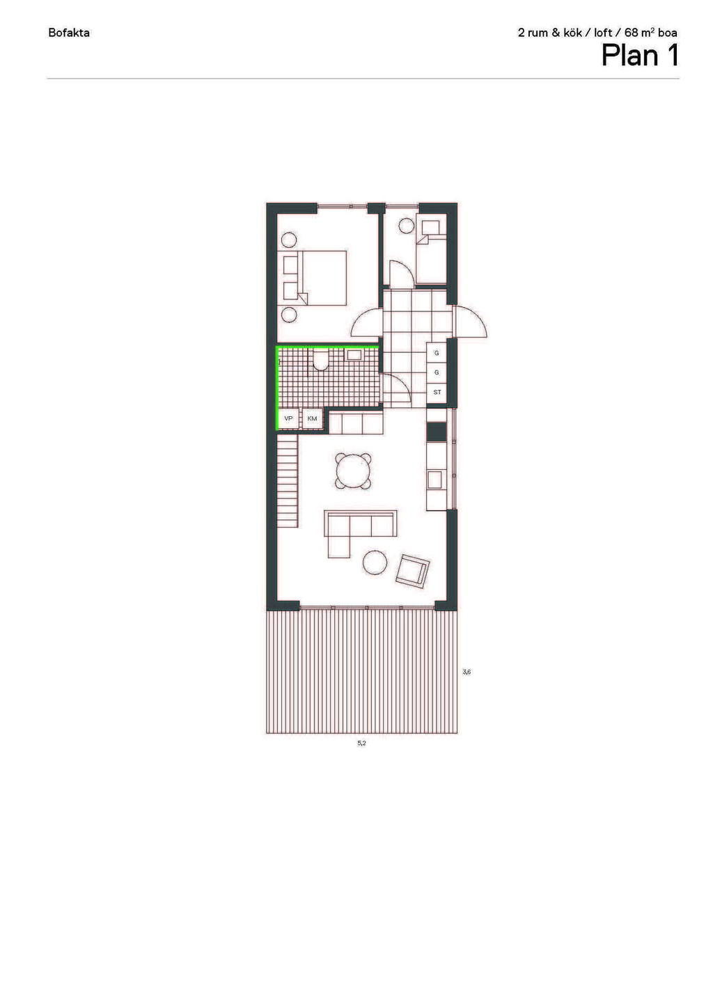 Plan 1 Reginastigen 23 A
