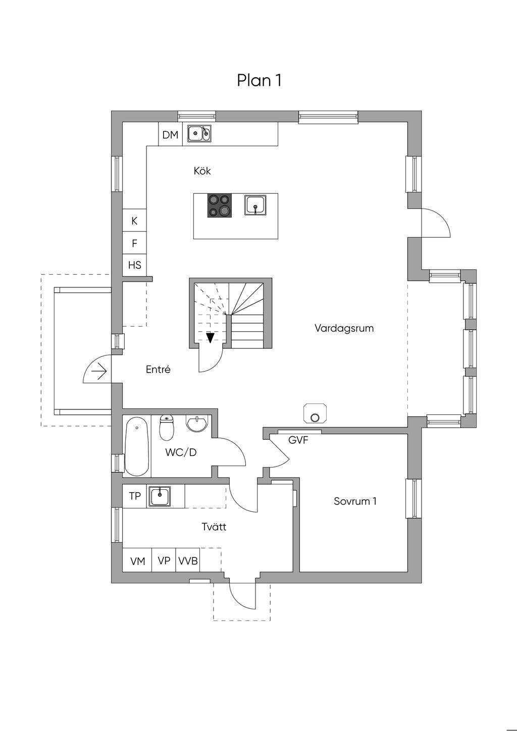 Planlösning entréplan