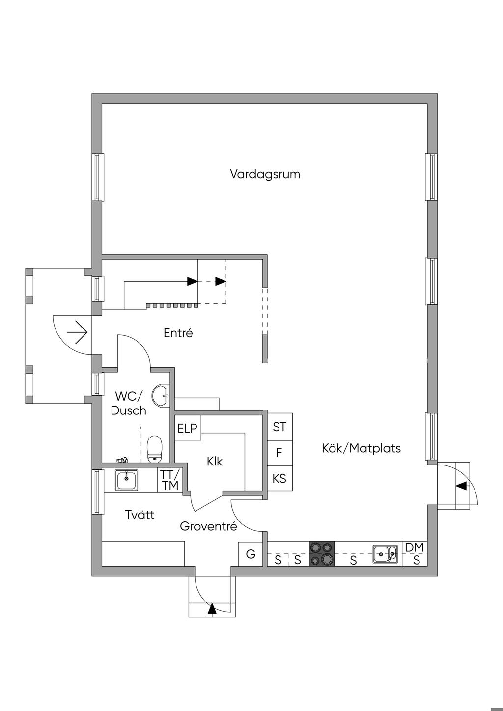 Planlösning entréplan