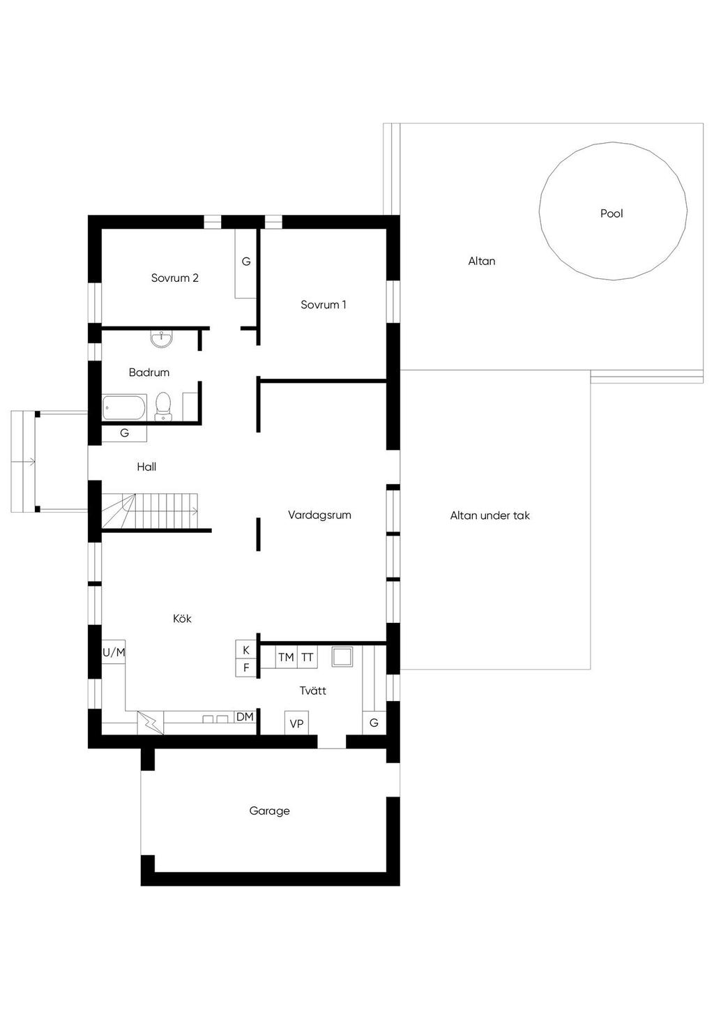 Planritning Entréplan